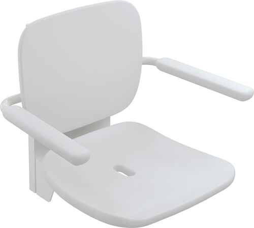 Klappsitz Hewi LifeSystem Premium Signalweiss gl&auml;nzend