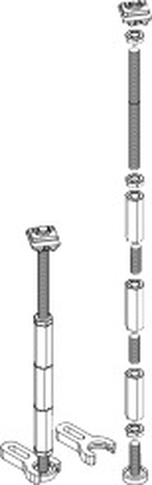 Duschenwannen-Fussset Schmidlin Omnia, H&ouml;he 19 - 33 cm