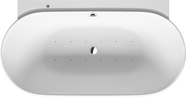 Baignoire Whirlpool Duravit Luv, version tablier 3 faces, système Air blanc mat image number 0