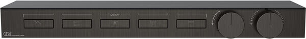Duschsystem-Endmontageset Gessi HI-FI Shelf black Metal brushed image number 0