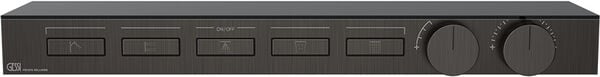 Duschsystem-Endmontageset Gessi HI-FI Shelf black Metal brushed image number 0