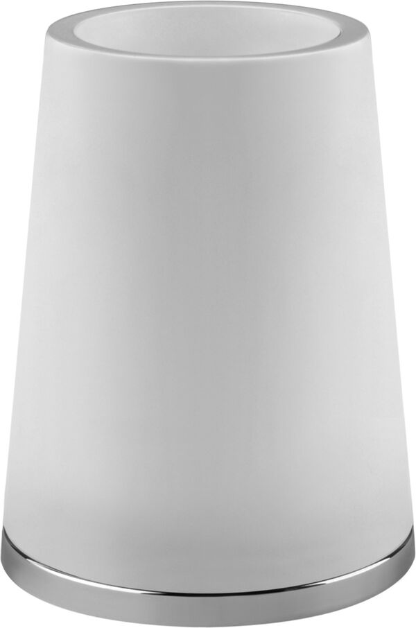 Portabicchiere Gessi Cono, modello d'appoggio, bicchiere in materia Cristalplant, bianco opaco image number 0