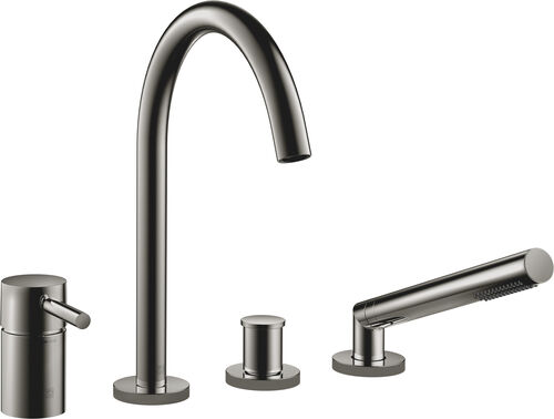 Wannenf&uuml;llbatterie Dornbracht Meta 4-Loch Dark chrome