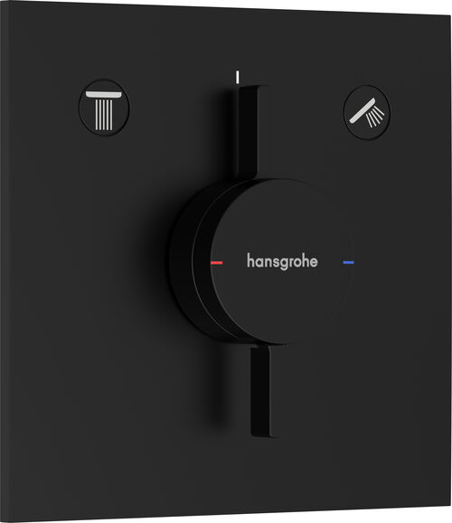 Syst&egrave;me de douche Hansgrohe Duo Turn E Noir mat
