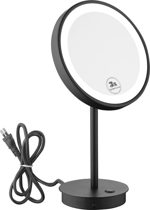 Miroir cosmétique Neoperl Maia noir mat