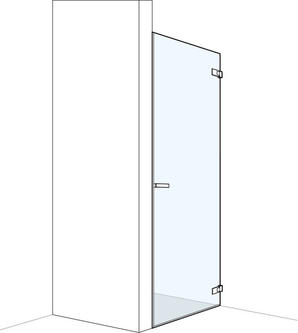 Porta a pendolo Koralle S606 Plus versione a parete larghezza 70,1 - 90 cm image number 0
