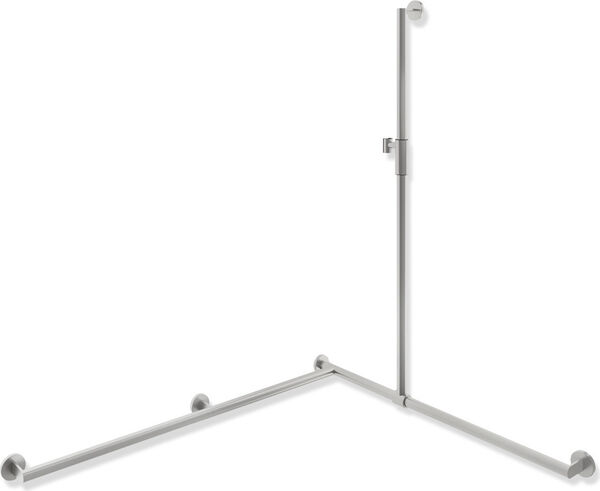 Eckhaltegriff Hewi 900, Duschgleitstange rechts, &Oslash; 32 mm, H&ouml;he 1250 mm, 1185 x 965 mm, mit image number 0