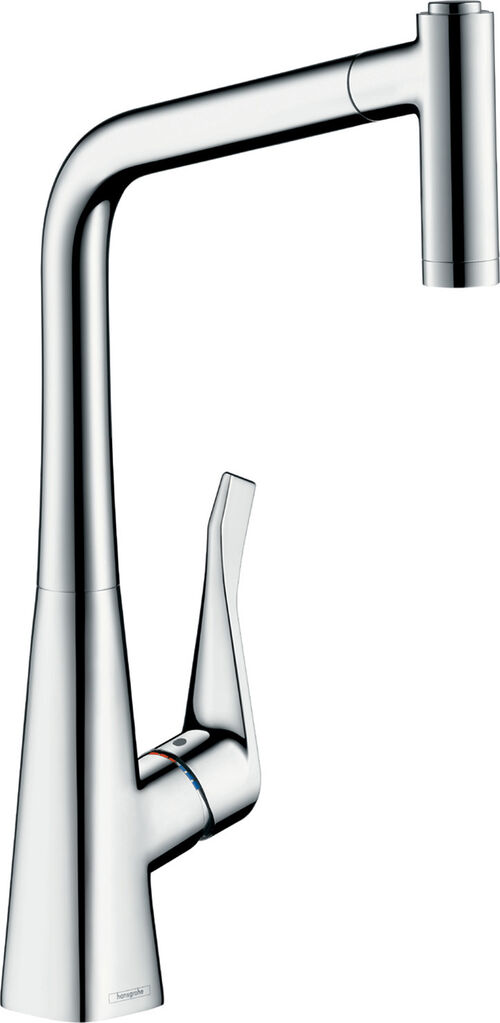 Mélangeur d'évier Hansgrohe Metris chromé