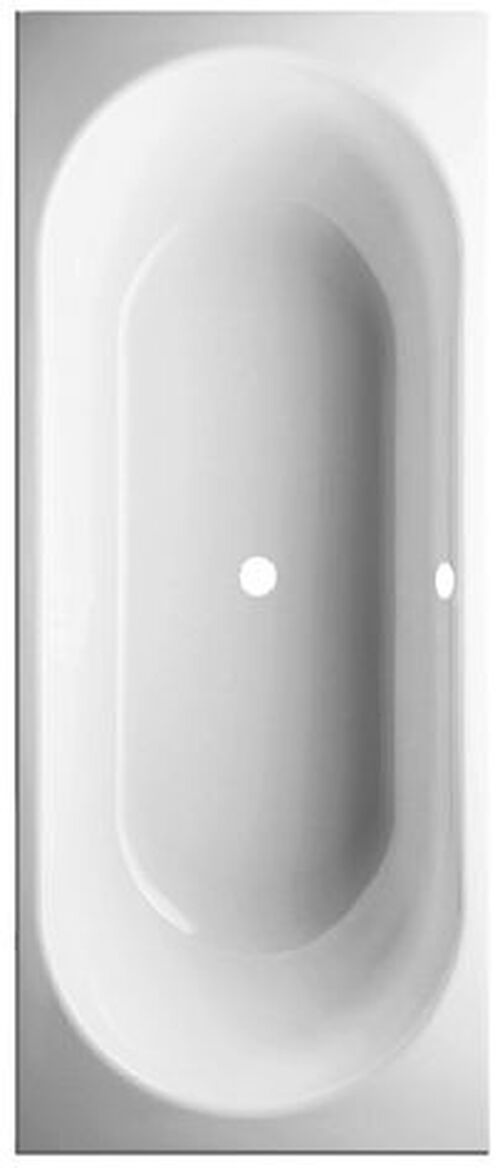 Badewanne Schmidlin Duett mit Zargen 180 x 80 cm Weiss Cleaneffekt