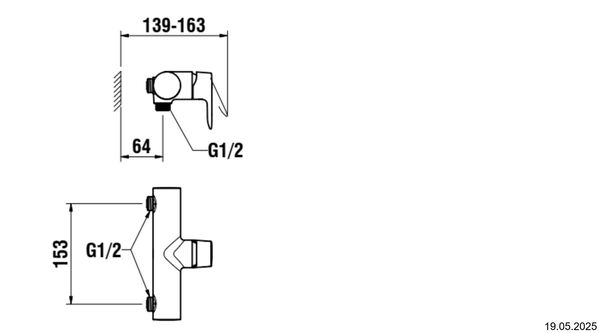 M&eacute;langeur de douche Laufen Cityplus Chrom&eacute; image number 1