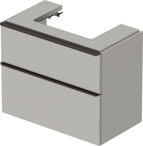 Meuble sous-lavabo Duravit D-Neo gris béton mat