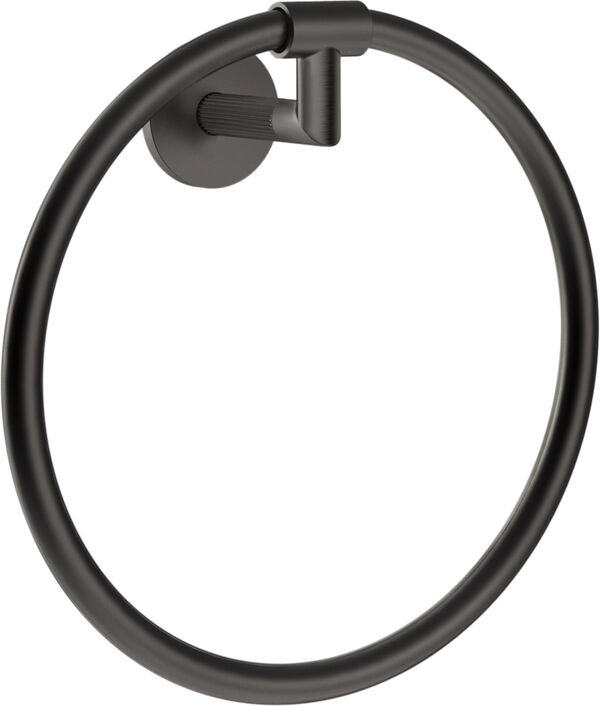 Porte-linge à anneau Gessi Ingranaggio Black metal brushed image number 0