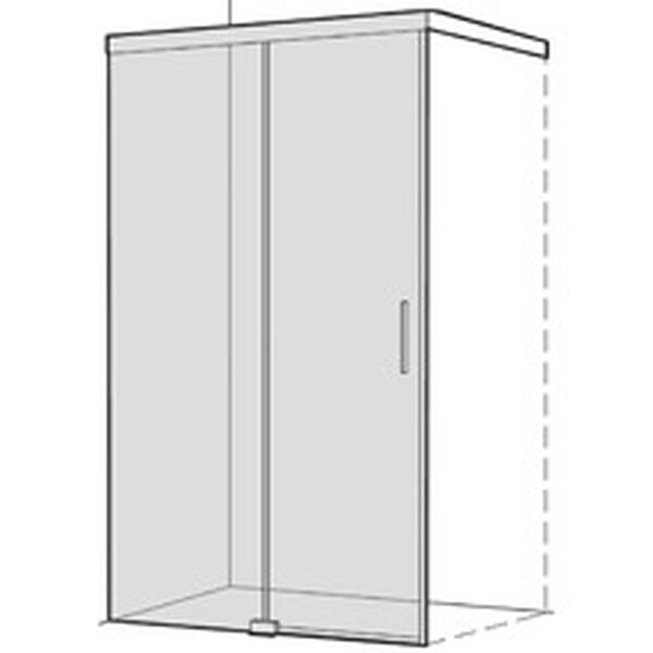 Porta scorrevole Koralle S606 Plus, pannello fisso a sinistra, larghezza 140,1 - 160 cm, 2 image number 0