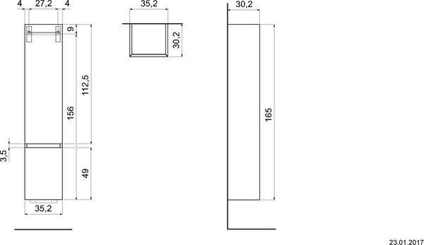 Armoire haute Alterna universale plus Midnight blue image number 1
