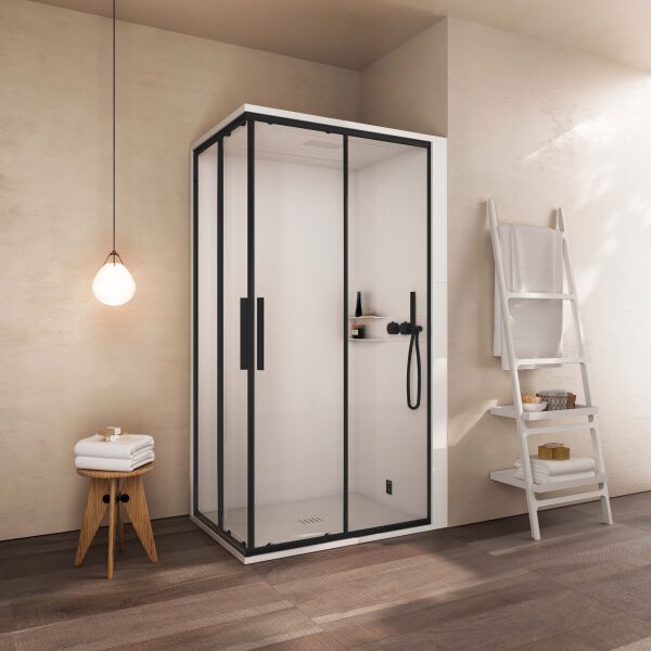 Douche &agrave; vapeur Ronal Skyfall Shower Noir mat image number 1
