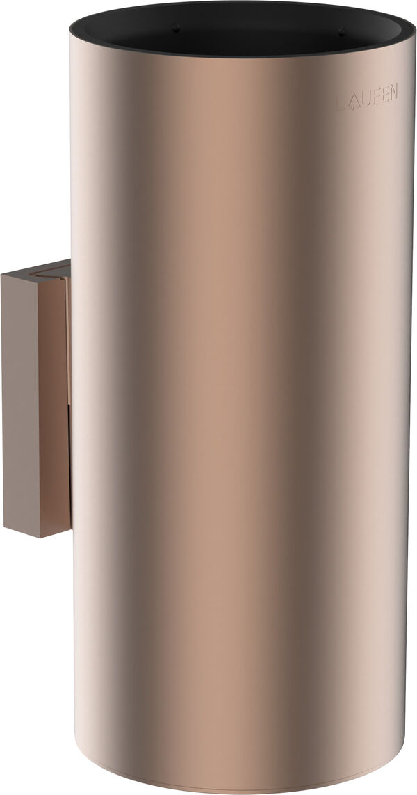 Porte-verre Laufen Niara Or rose PVD bross&eacute; base chrome image number 0