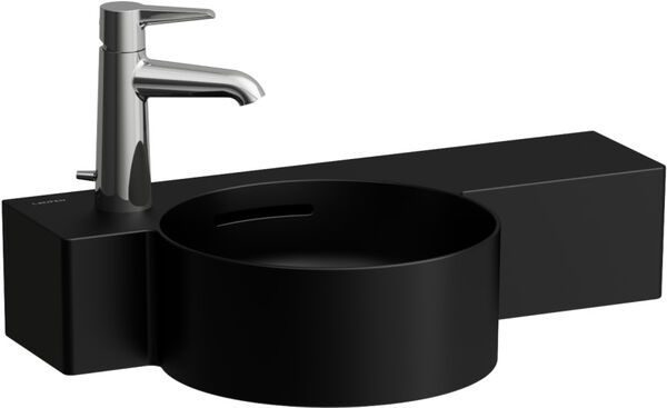 Handwaschbecken Laufen Val 55 x 31.5 cm Schwarz matt image number 0
