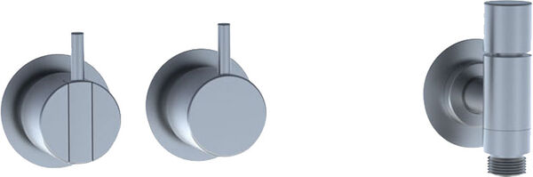 Duschenmischer-Endmontageset Vola, Hebel kurz, Umsteller ohne Handbrause, ohne Halter ohne Metallschlauch image number 0