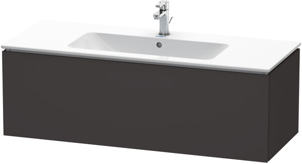 Meuble sous-lavabo L-Cube Graphite super mat image number 0