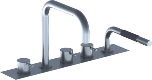 Garniture de remplissage Vola 5-trous Acier inoxydable mat