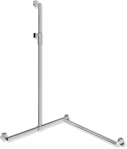 Barre d'appui d'angle Hewi 900 Chrom&eacute;