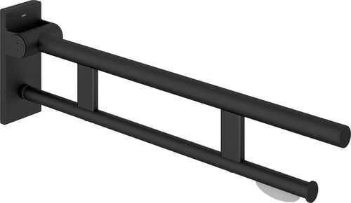 Corrimano ribaltabile mobile Hewi 900 Duo Nero opaco