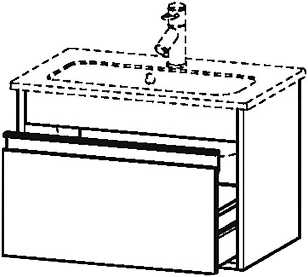 Waschtischmöbel Duravit Ketho weiss hochglanz image number 0