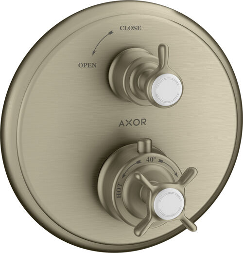 Mélangeur thermostat-set de montage final Axor Montreux nickel brushed