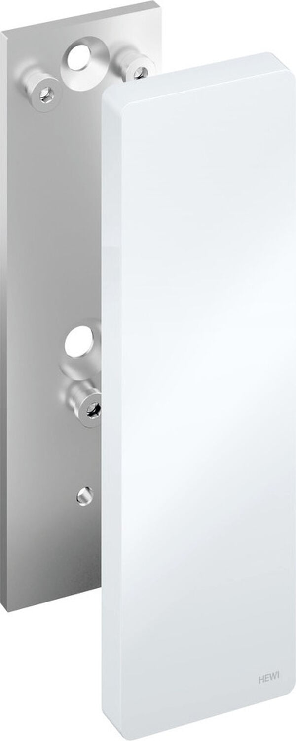 Piastra di montaggio Hewi 801 con coperchio, per corrimano ribaltabile, 82 x 265 x 21 mm, senza image number 0