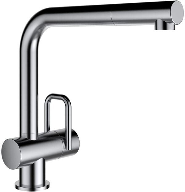 M&eacute;langeur d'&eacute;vier Laufen Twin Acier inoxydable bross&eacute; image number 0