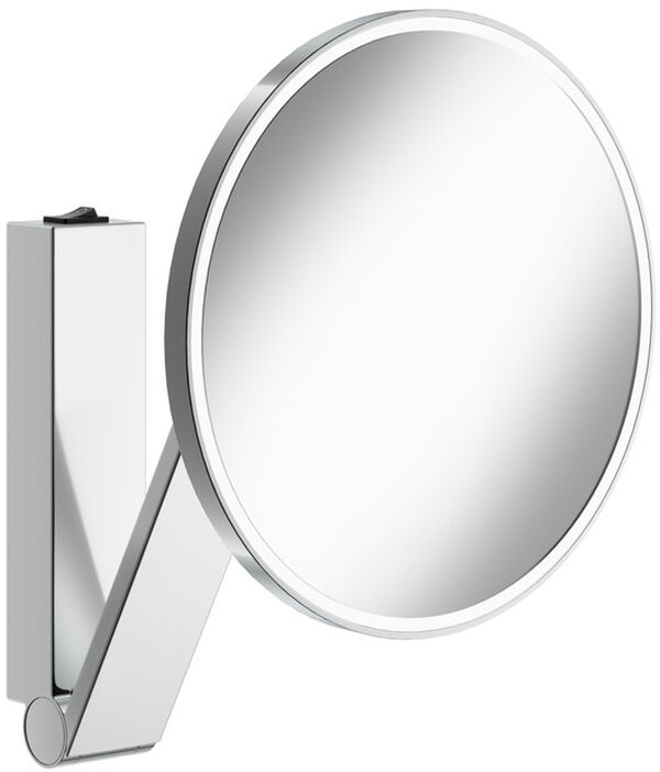 Specchio per cosmetica Keuco iLook Move LED, Ø 21,2 cm, montaggio a parete, braccio flessibile, image number 0
