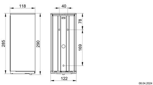 Desinfektionsmittelspender Keuco Plan verchromt image number 1