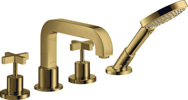 Wannenfüllkombination Axor Citterio 4-Loch polished gold optic image number 0
