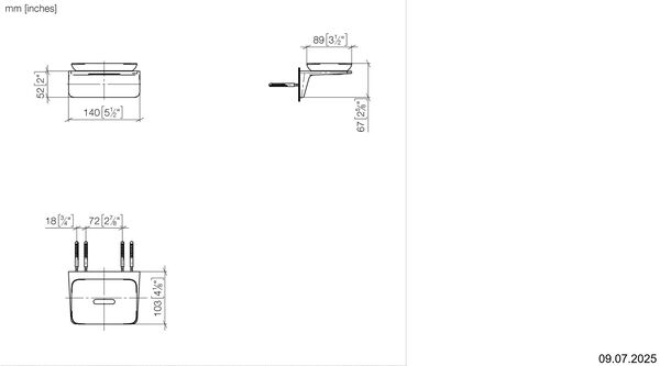 Porte-savon Dornbracht Imo Platine mat image number 1