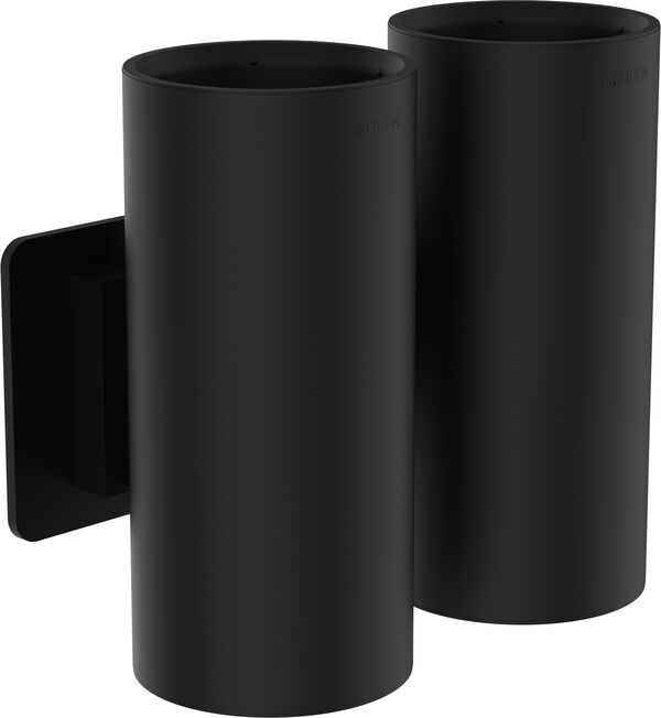 Doppel-Zahnputzbecher Laufen Niara Titanschwarz&nbsp;matt PVD image number 0