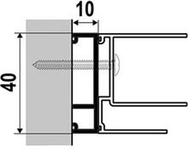 Profil &eacute;largissement Alterna costa Silber hochglanzeloxiert image number 0