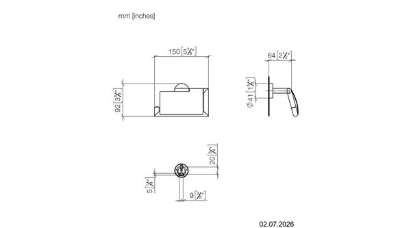 Porte-papier Dornbracht Edition Pro Chrom&eacute; image number 1