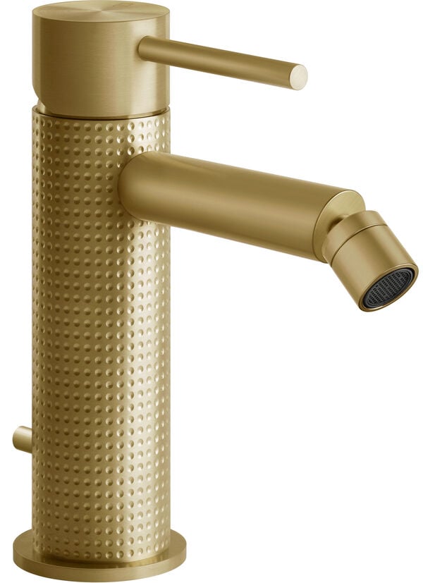 Bidetmischer Gessi 316 brushed brass cesello image number 0