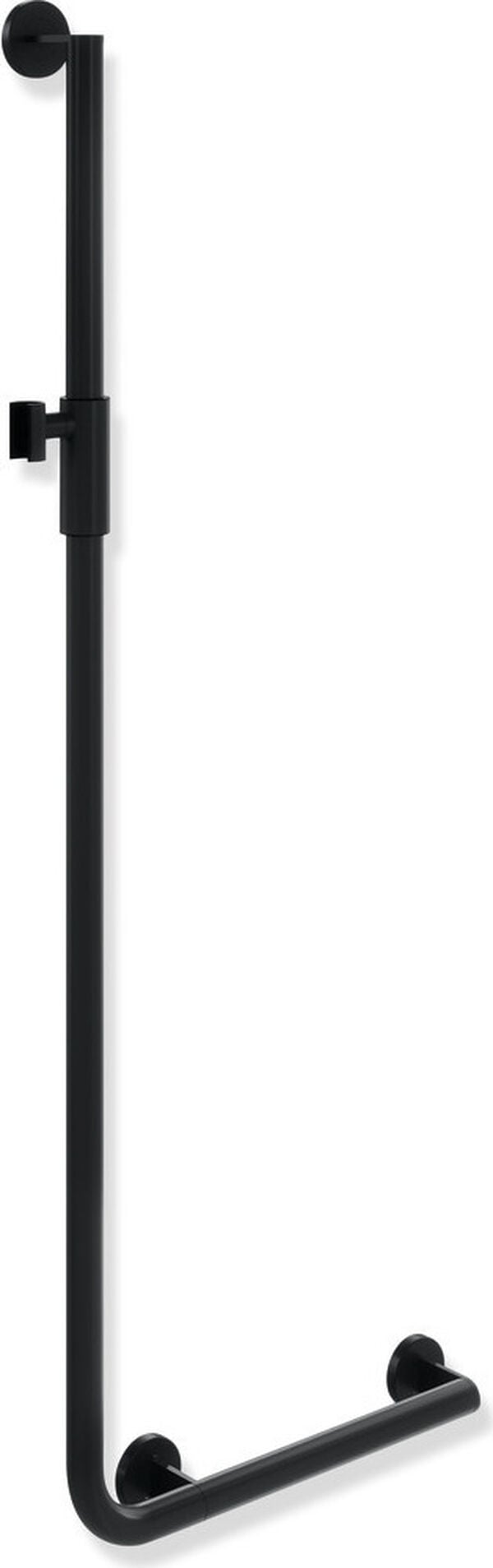 Barre d'appui d'angle Hewi 900 Noir mat Peint par poudrage image number 0