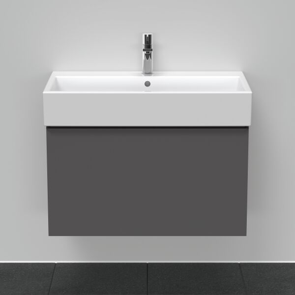 Meuble sous-lavabo Duravit D-Neo graphite mat image number 2