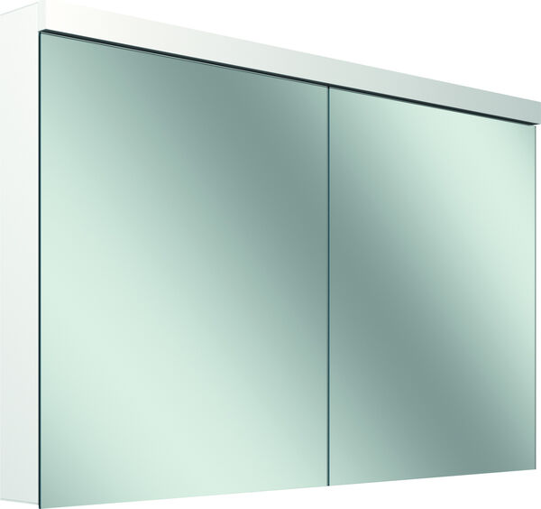 Armadio a specchio Schneider Low plus LED, 4000 K, profilo in alluminio, 2 porte a doppio specchio image number 0