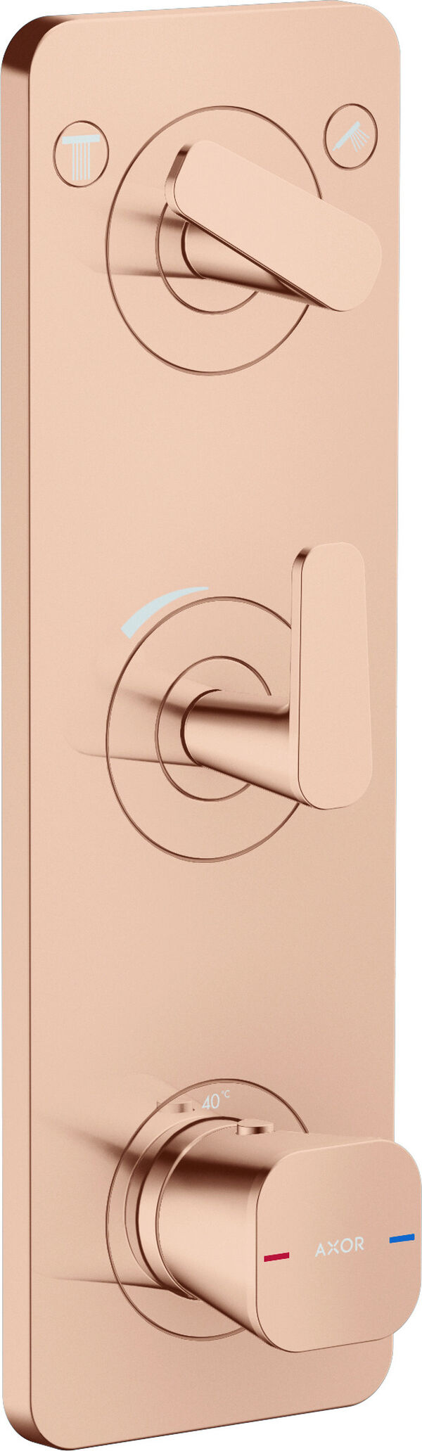 Duschsystem Axor Citterio C polished red gold Standard image number 0