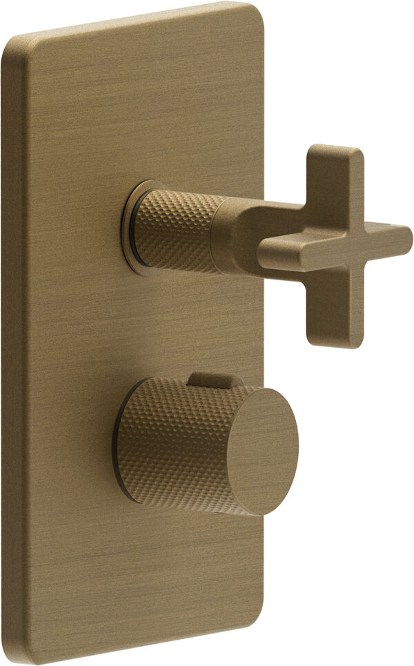 Bademischer-Endmontageset Gessi Inciso &frac12;" Antique brass image number 0