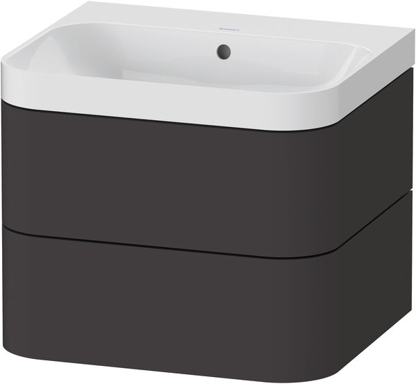 Combinaison de lavabo Duravit Happy D.2 Plus Graphite super mat image number 0