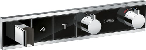 Syst&egrave;me de douche Hansgrohe Rain Select Chrom&eacute;-noir