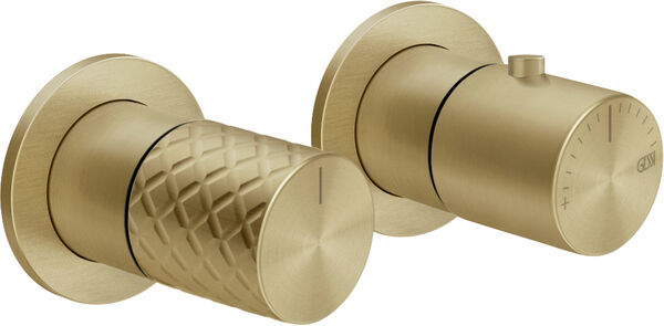 Mélangeur de douche-set de montage final Gessi Habito Brushed brass intreccio image number 0