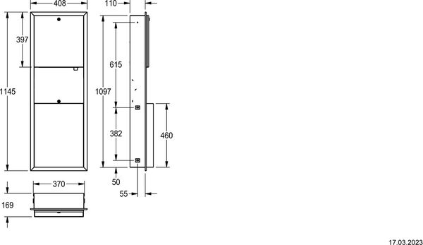 Combinaison distributeurs KWC Rodan RODX 617E image number 1