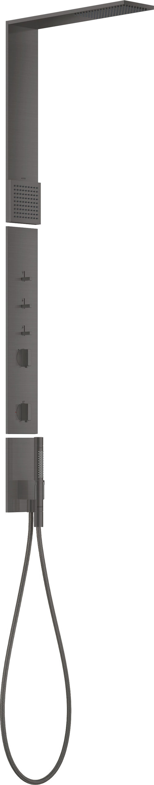 Shower Composition Schulterbrause Axor brushed black chrome