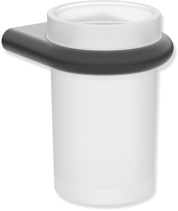 Porte-verre Hewi System 480 Noir mat Peint par poudrage image number 0