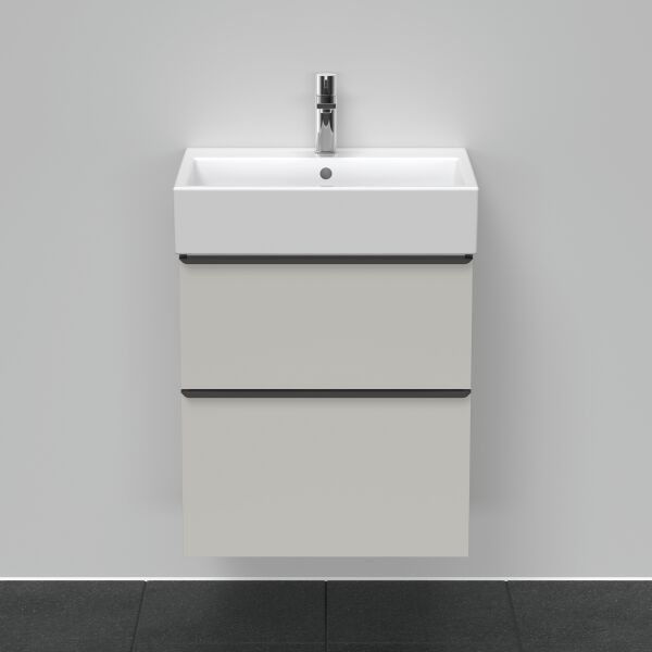 Meuble sous-lavabo Duravit D-Neo Gris b&eacute;ton mat image number 2